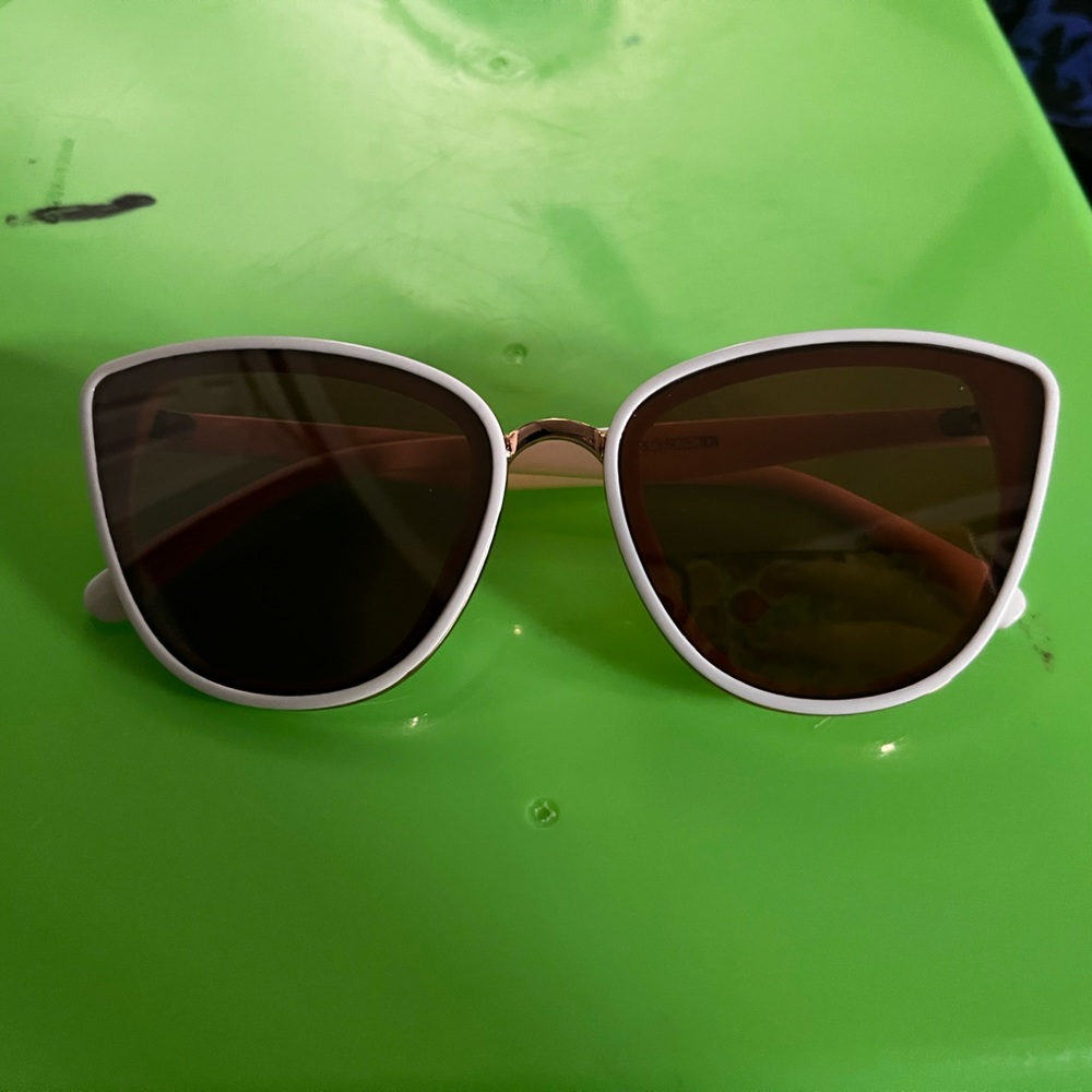 White Cat Eye Sunglasses